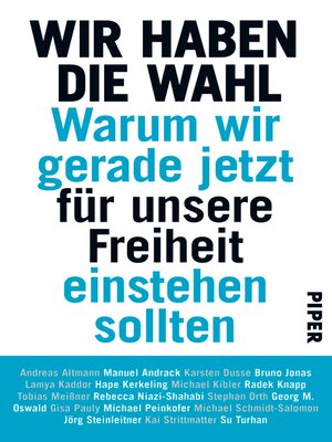 cover image of Wir haben die Wahl